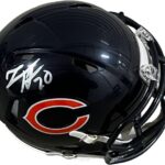 TRAVIS HORNER signed (CHICAGO BEARS) mini football helmet BECKETT BAS BP59143 – Autographed NFL Helmets
