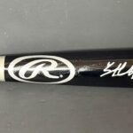 Trent Grisham New York Yankees Autographed Signed Black Baseball Bat Beckett WITNESS Hologram