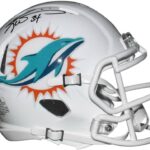 Ricky Williams Autographed Miami Dolphins Football Mini Helmet – Hand Signed with James Spence Authentication (JSA)