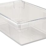 Rubbermaid Commercial Products Polycarbonate Food Storage Box/Tote, 3.5 Gallon, Clear, for Restaurant/Kitchen/Cafeteria