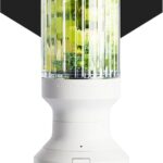 Beast Mighty 850 | Premium Compact Personal Blender | Smoothies, Shakes, Dressings, Sauces, Desserts, Dips | Blends Ice and Frozen Fruit | Includes Extra Lids and Straws | 850W (Cloud White)