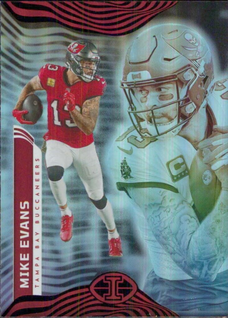2022 PANINI ILLUSIONS #94 MIKE EVANS TAMPA BAY BUCCANEERS FOOTBALL OFFICIAL TRADING CARD OF NFL