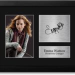 HWC Trading Emma Watson Gift USL Framed Signed Printed Autograph Hermione Granger Harry Potter Gifts Print Photo Picture Display – US Letter Size