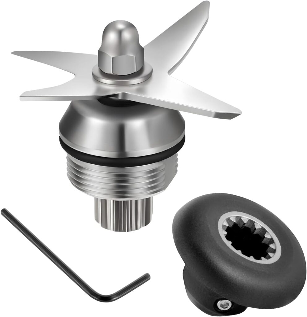 Blender Replacement Wet Blade Kit (4-Piece) – Compatible with Vitamix 5200 Series 32 oz & 64 oz Containers – Includes Drive Socket, Nut Wrench & Repair Tools for Blender Mixer