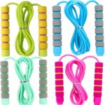 Adjustable Soft Skipping Rope with Skin-Friendly Foam Handles for Kids, Children, Students and Adults, Fitness Jump Rope For Outdoor, Party Favor, Exercise Activity