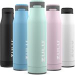ZULU Ace Vacuum Insulated Stainless Steel Water Bottle with Chug Spout, Leak-Proof Locking Lid and Removable Base for School, Backpack, Sports, Gym, Travel