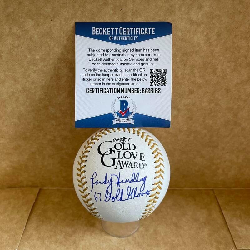 Randy Hundley 67 Glove Inscribed Signed Glove Baseball Bas Ba26182 – Autographed MLB Gloves