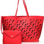 Love Tote | Designer Shoulder Bag | Large Totes for Women | Purses for Women | Vegan Leather Tote Bag | Removable Clutch