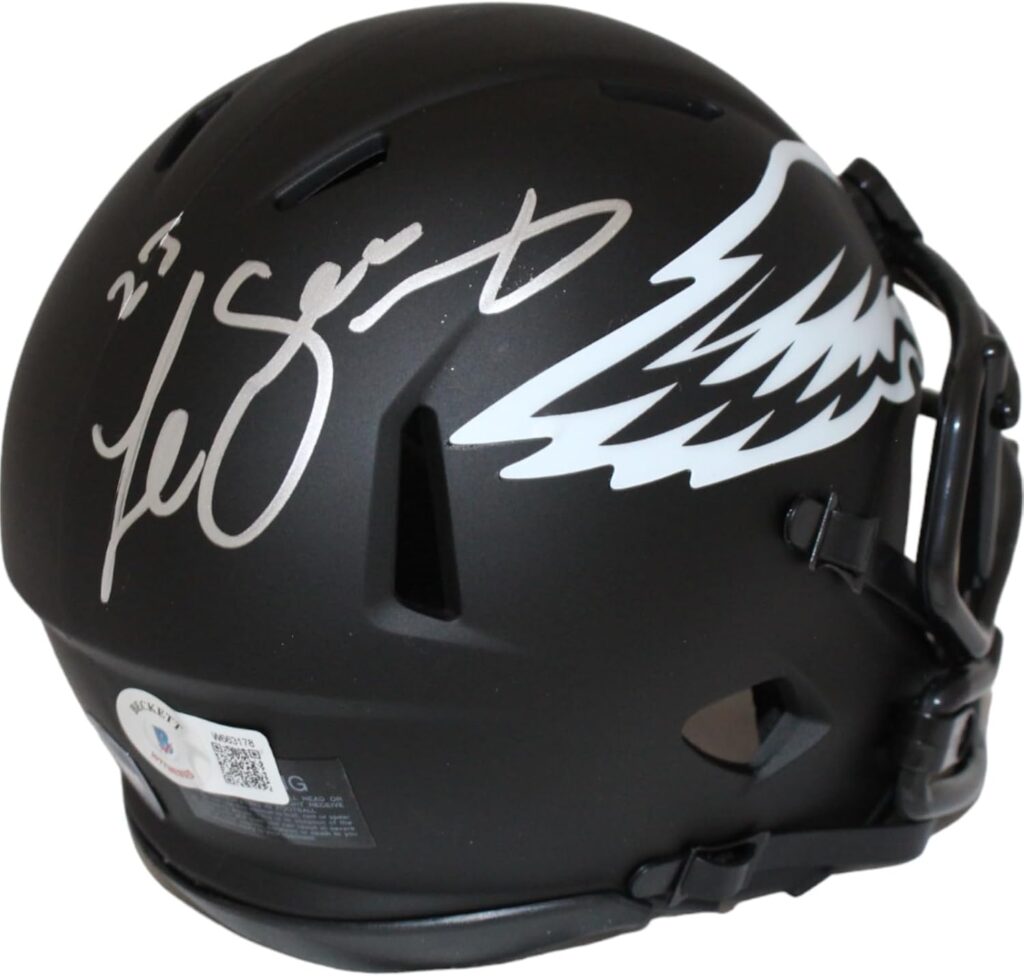 Lesean McCoy Signed Eagles Eclipse Mini Helmet Beckett