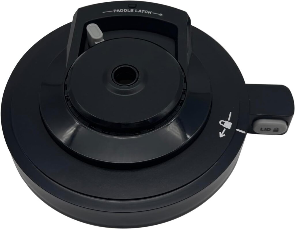 Outer Bowl Lid 812KKU500 Replacement Parts Compatible with Ninja Creami Deluxe Series Ice Cream Makers CN501CO NC500 NC500C NC501 NC501C NC501H NC501HBL NC501HGN NC501HRD (NO Paddle)