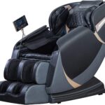 BestMassage Massage Chair, Full Body Zero Gravity Recliner with Bluetooth Speaker, Heating Therapy, Foot Roller, and Air Massage System for Home or Office, Black