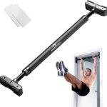 Door Pull Up Bar Doorway No-Screw from 69-92 cm (27.1in-36.2in) Workout Equipment for Home Gym Upper Body Workout Non-slip 2x EXTRA Foam Padding for Ultimate Door Frame Protection