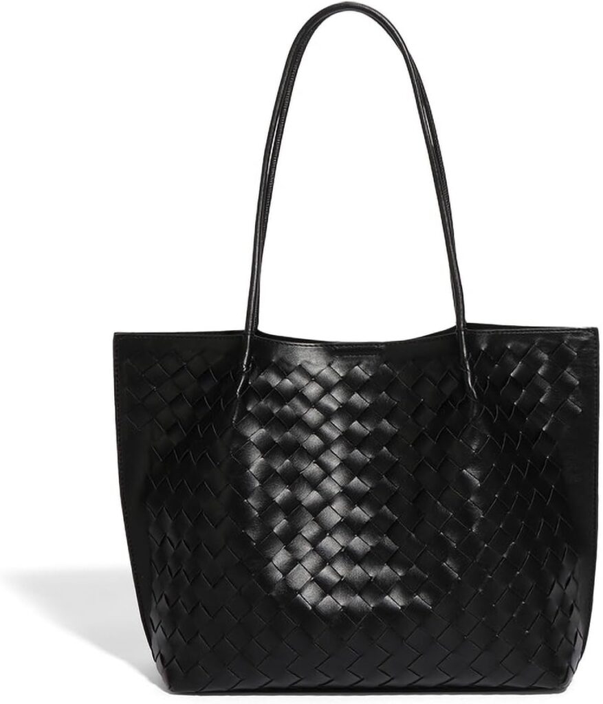 Women’s Luxury Handmade Woven Tote Bag, Beach Bag Set, Elegant Age Reducing Travel Commuter Bag Set