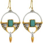 Vintage Boho Earrings 14K Gold Plated Drop Dangle Earrings for Women