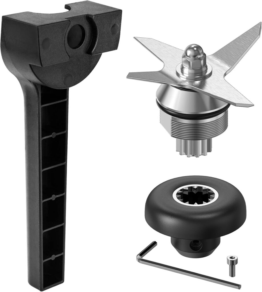 Blade Replacement Parts Compatible with Vitamix, Blender Wet Blade Replacement Assembly with Wrench and Drive Socket Replacement Compatible With Vitamix 64oz and 32oz Container