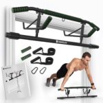 New Upgrade Pull Up Bar for Doorway – Foldable Design & Space-Saving, Upto 440 Lbs Capacity, No Screwing or Slipping – USA Original Patent, Designed, Shipped, Warranty
