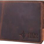 Horizontal Bifold Leather Wallet – RFID Protection, Compact Floater Leather Design, Multiple Compartments for ID, Cash & Cards. (Color: Deep Brown)