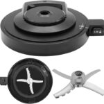 Outer Bowl Lid with Paddle Compatible with Ninja CREAMi Deluxe NC500 NC501 Series Ice Cream Makers – BPA-Free & Dishwasher Safe Reusable Accessories