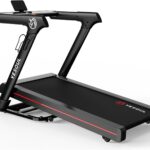 YESOUL Treadmills for Home with 10% Auto Incline, Folding Treadmill with Handrail, 300 lbs Capacity, LED Display & Interactive App with Scenic Workouts