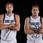 Ikonic Fotohaus Dirk Nowitzki Luka Doncic Signed Photo Autograph Print Wall Art Home Decor