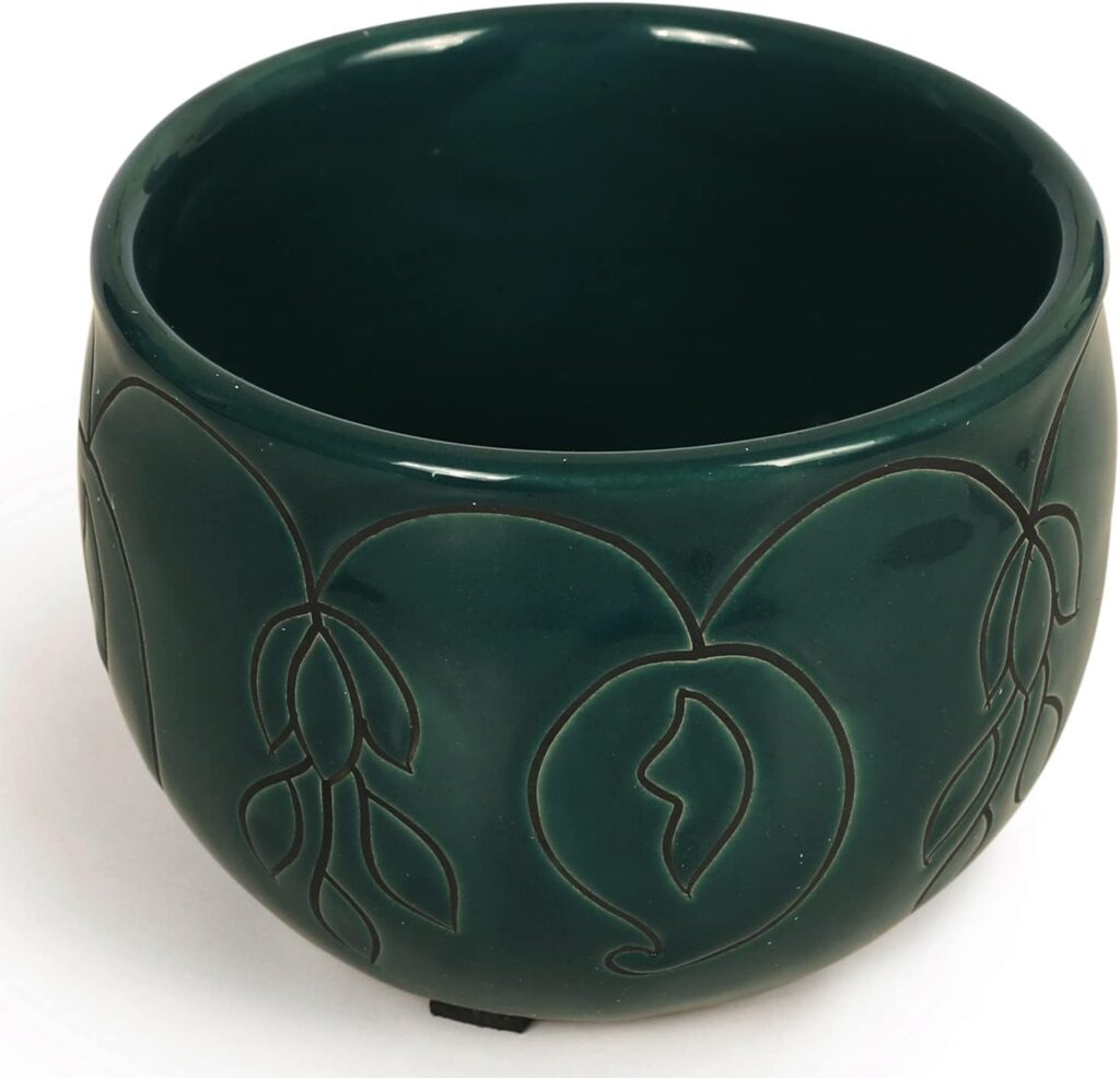 3×4 Inch Shaving Bowl for Men, Handmade Pottery Ceramic Shaving Soap & Cream Bowl – Portable Shaving Mug for Dad & Grandpa by ABHANDICRAFTS (AB-SBOWL-006)