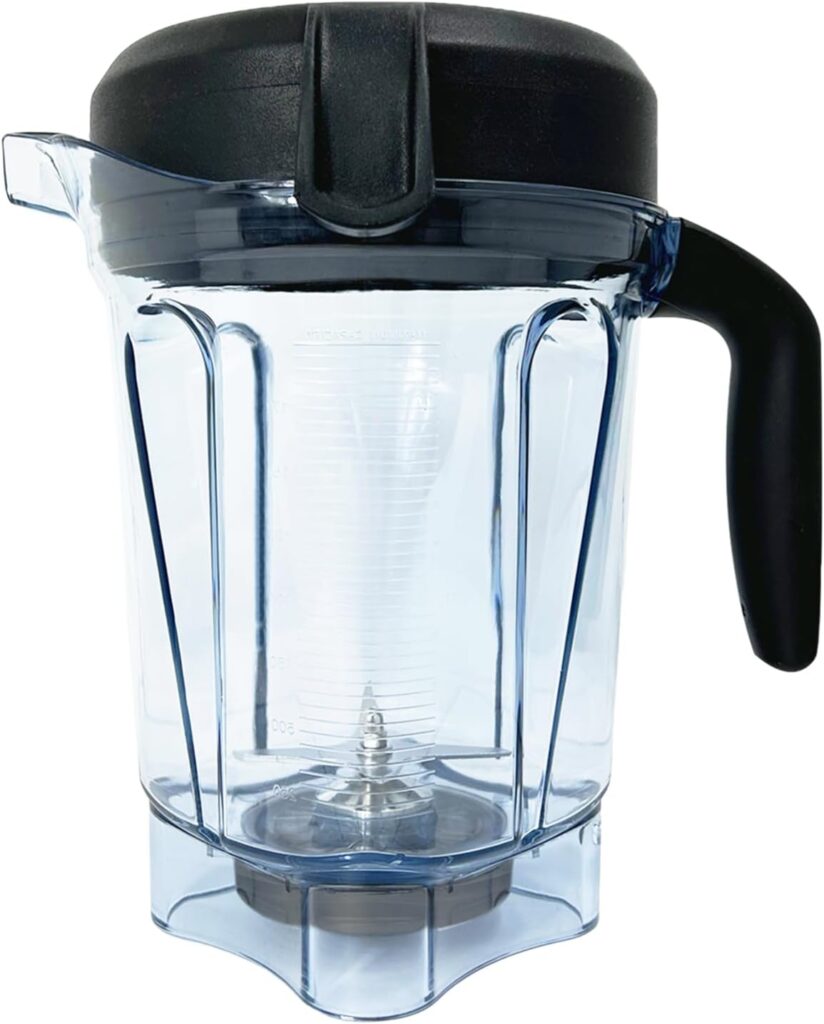 For Vitamix Blender Pitcher 64oz Low-Profile, Replacement Pitcher for Vitamix 750 5200 7500 6300 Vm0103 Vm0197 E310 G/Classic C/Explorian/Commercial series etc