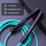 Hererope 6MM PVC Jump Rope for Men & Women Fitness, Speed, Tricks, Cardio Training, Boxing Jump Rope with Unbreakable Handles and Non-Kinking Skipping Rope, Adjustable Jumprope for Indoor Outdoor