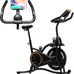 Exercise Bike Stationary Bikes for Home, Adjustable Resistance & Comfortable Seat Workout Bike, Quiet Indoor Cycling Bike with Digital Monitor, Phone Holder
