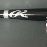 Pete Crow-Armstrong Chicago Cubs Autographed Signed Black Bat JSA Witness COA
