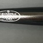 Jackson Chourio Milwaukee Brewers Autographed Signed Black Baseball Bat Beckett Hologram