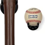 Sport Baseball Bat & Ball Wall Display, Baseball Holder – Space-Saving Sports Memorabilia Organizer for Man Cave, Wall-Mounted Racks for Baseball Fan Cave Decor & Collectibles Storage (2PCs)
