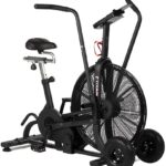 Titan Fitness Fan Bike, Indoor/Outdoor Cycling Exercise Bike with LCD Screen, Stationary Bike for Home Gym, Exercise and Cardio Workout Equipment, Black, 111 LB