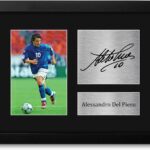 HWC Trading Alessandro Del Piero Italy Framed Gifts Printed Signed Autograph Picture for Fans and Supporters – US Letter Size
