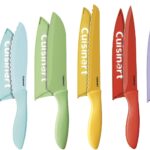 Cuisinart 12-Piece Kitchen Knife Set, Advantage Color Collection with Blade Guards, Multicolored, C55-12PCER1
