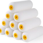 Mister Rui Foam Paint Rollers, 10 Pack 4 Inch Paint Rollers, Mini Paint Roller, High Absorption Foam Paint Roller 4 Inch, Small Foam Paint Rollers, 4 Inch Foam Rollers for House Painting