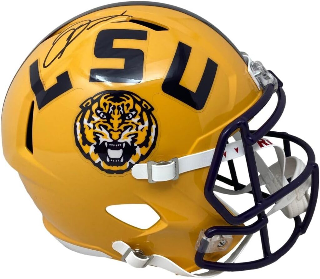 Odell Beckham Jr Signed LSU Full Size Replica Speed Helmet BAS