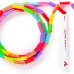 Beaded Kids Exercise Jump Rope – Segmented Skipping Rope for Kids – Durable Shatterproof Outdoor Beads – Light Weight and Tangle Free Exercise Training – Easily Adjustable Kids Jump Rope for Fitness