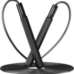Jump Rope, Tangle-Free Rapid Speed Jumping Rope Cable with Ball Bearings for Women, Men, and Kids, Adjustable Steel Jump Rope Workout with Aluminum Alloy Handles for Fitness, Home Exercise Slim Body