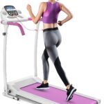 Goplus Foldable Treadmill, Freestanding Portable Treadmill with 12 Preset Programs, LCD Monitor, Built-in Wheels & Pulse Sensor, Folding Compact Treadmills for Home Small