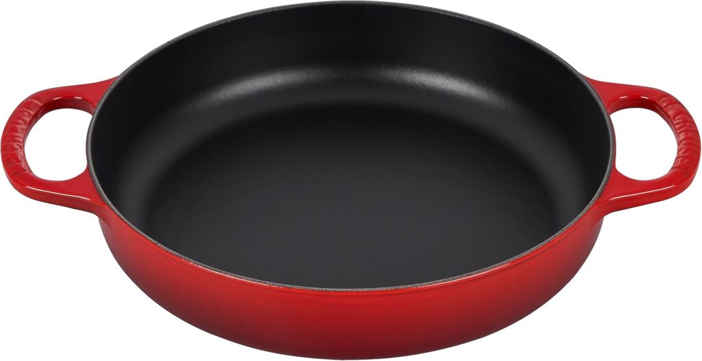 Le Creuset Signature Cast Iron Everyday Pan, 11″, Cerise
