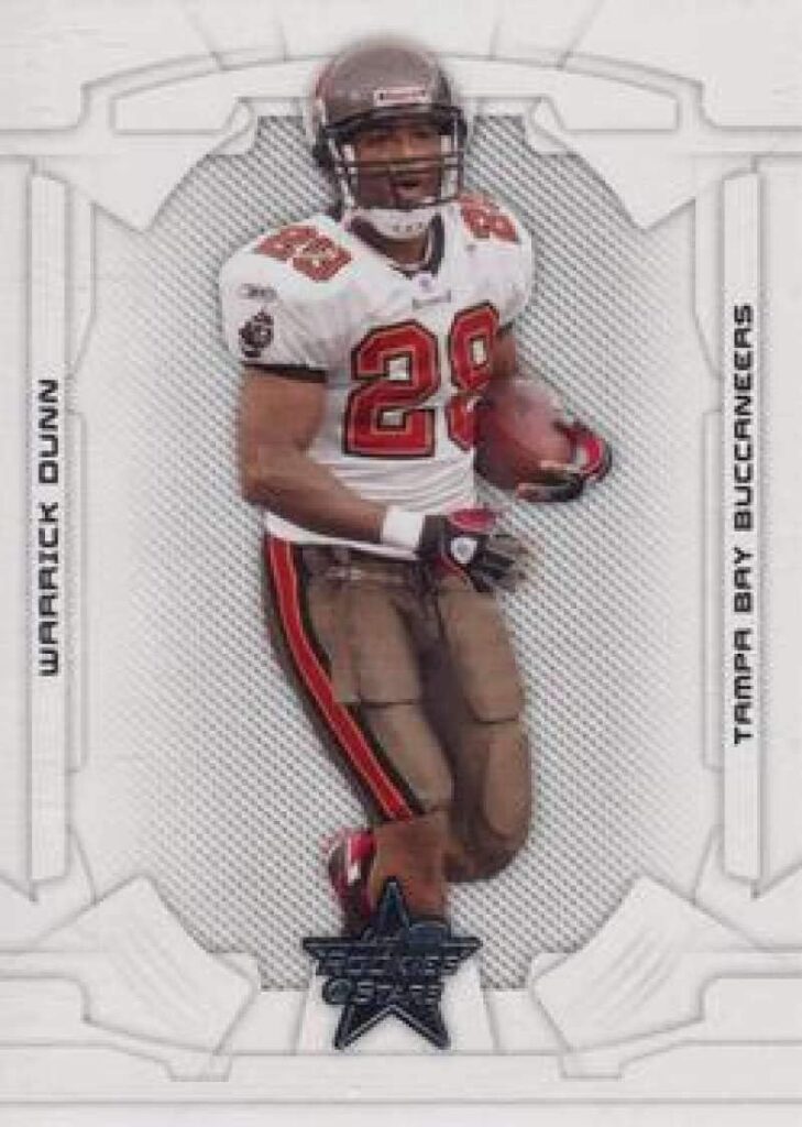 2008 Leaf Rookies and Stars #91 Warrick Dunn Buccaneers NFL Football Card NM-MT