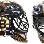 Gerry Cheevers Signed Boston Bruins Mini Hockey Goalie Mask w/HOF’85 – Autographed NHL Helmets and Masks