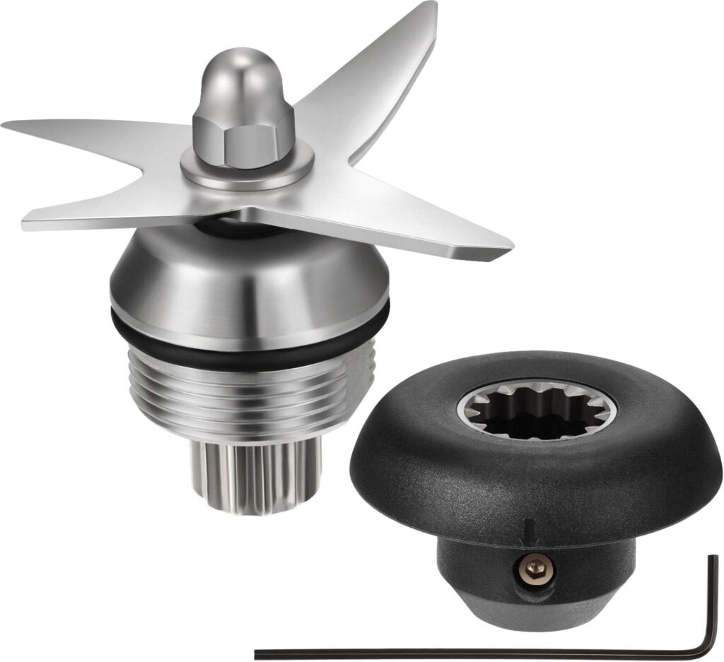 Frienda 3 Pieces Blender Blade Replacement Assembly Compatible with Vita-mix 5200 1151 1152 Accessories Wet Dry Ice Blade Assembly with Socket Wrench Drive Socket Kit Replacement Parts