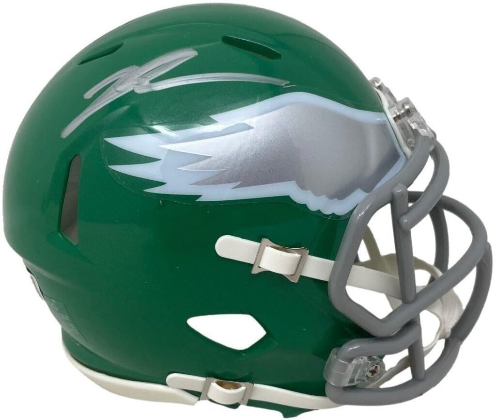 Jalen Carter Signed Philadelphia Eagles Kelly Mini Speed Helmet BAS – Autographed NFL Helmets