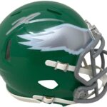 Jalen Carter Signed Philadelphia Eagles Kelly Mini Speed Helmet BAS – Autographed NFL Helmets