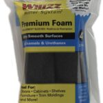 4-Inch 54060 Whizz Premium Foam Paint Roller Cover, Black, 2-Pack, Color
