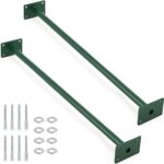 Zonon 2 Pcs Heavy Duty Outdoor Pull up Bars Heavy Strength Training Chin up Bars for Home Gyms Full Body Exercise Support 440 Lbs, Installed on 4 x 4, 4 x 6 or 6 x 6 Posts(Not Included), Green