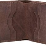 Nicks Boots Premium Leather Billfold Wallet, Mahogany, Handcrafted in USA, Durable, Classic Design