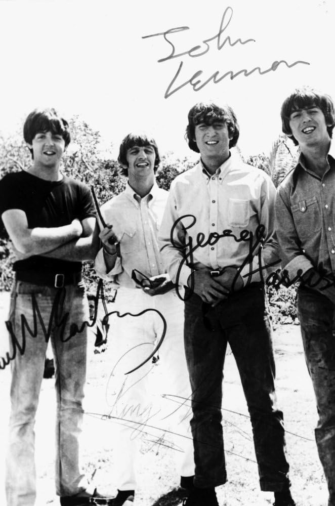 Signed The Beatles Photo Print (8 x 10)