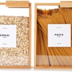 APT 1101 Food Dispenser 2L | Kitchen Organizers and Storage | Food Containers & Cereal Dispenser for Pantry Organization And Storage Container | Cereal, Rice, Flour, Snack (Glass, 2)